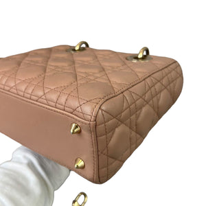 Small ABC Dior Lambskin Beige GHW