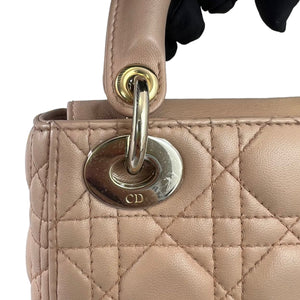 Mini Lady Dior Lambskin Beige GHW