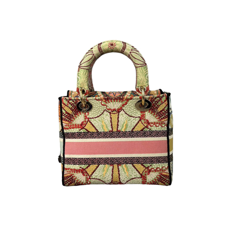 Medium Lady D-Lite  Canvas Multicolour GHW