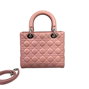 Lambskin Lady Dior Medium Powder Pink SHW