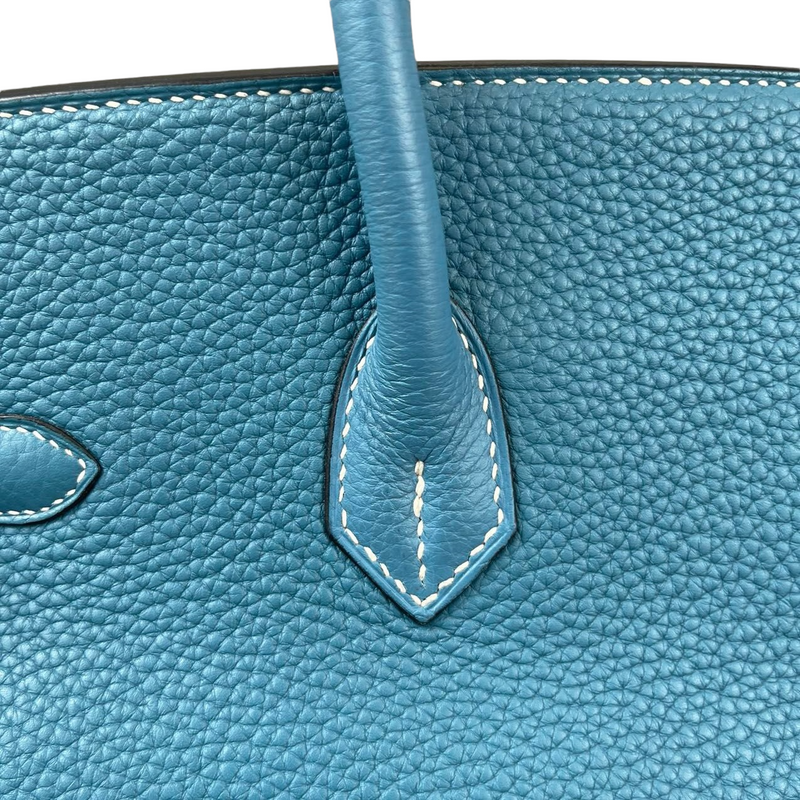Birkin 35 Blue Jean Clemence PHW