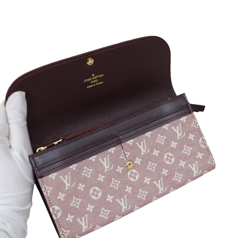 Louis Vuitton Louis Vuitton Ebene Monogram Mini Lin Bifold Long