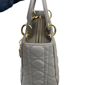 Lady Dior Medium Lambskin Grey GHW