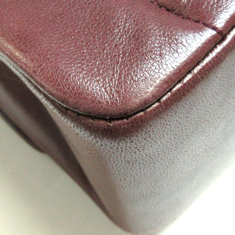 Vintage Medium Diana Lambskin Burgundy GHW