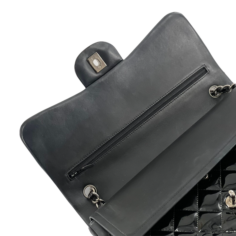 Double Flap Jumbo Patent Black SHW