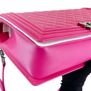 Boy Bag New Medium Lambskin Pink GHW