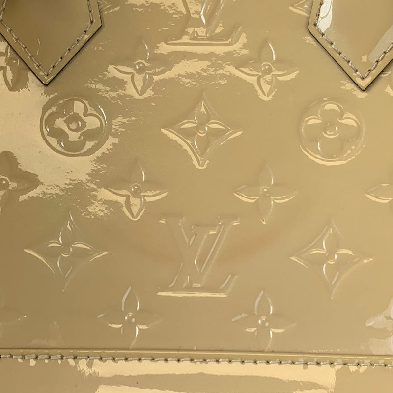Louis Vuitton Monogram Vernis Alma BB Bag Olive Green GHW