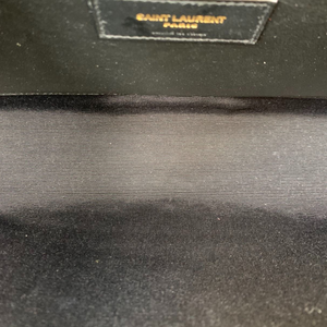 Medium Envelope Flap Leather Black GHW