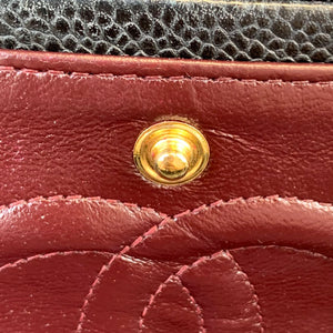 Medium Classic Flap Caviar Black GHW