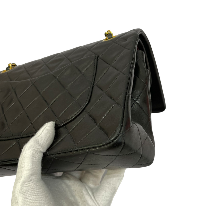 Vintage Classic Flap Medium Lambskin Black GHW