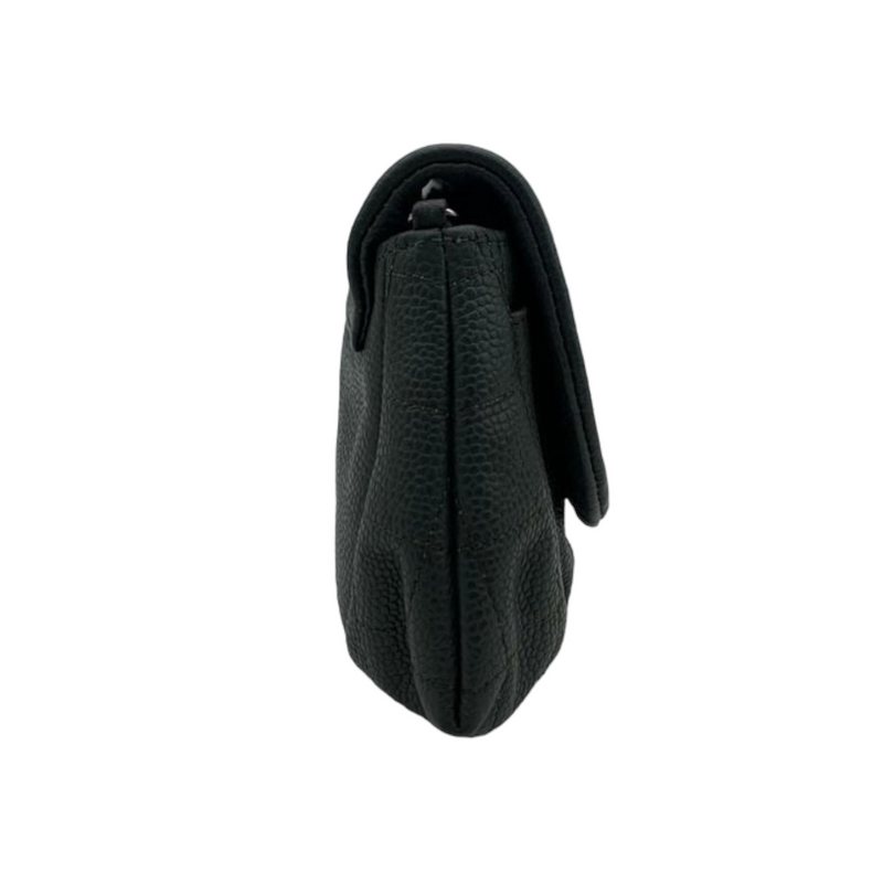 Half Moon Flap Caviar Grey SHW