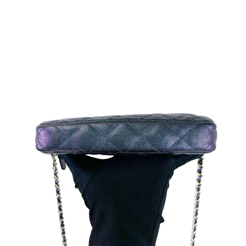 Double Zip WOC Iridescent Black