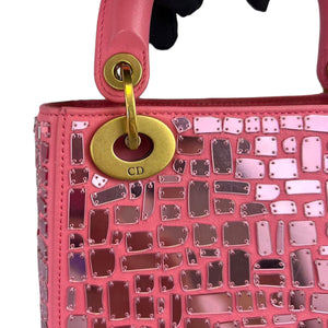 Mosaic of Mirrors Mini Lady Dior Pink GHW