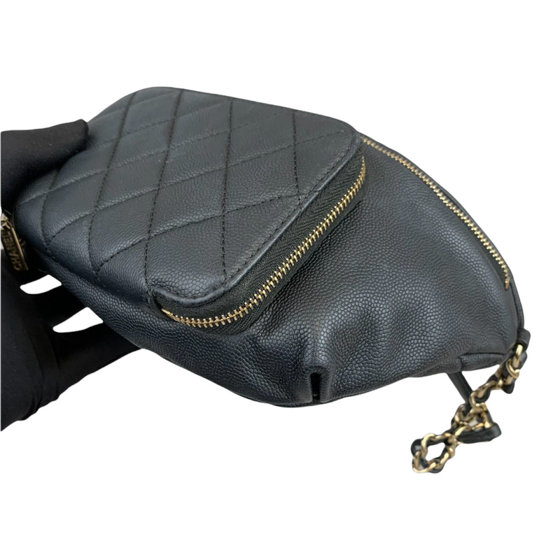 Authentic Chanel Black Small Quilted Caviar Leather Business Affinity –  Paris Station Shop
