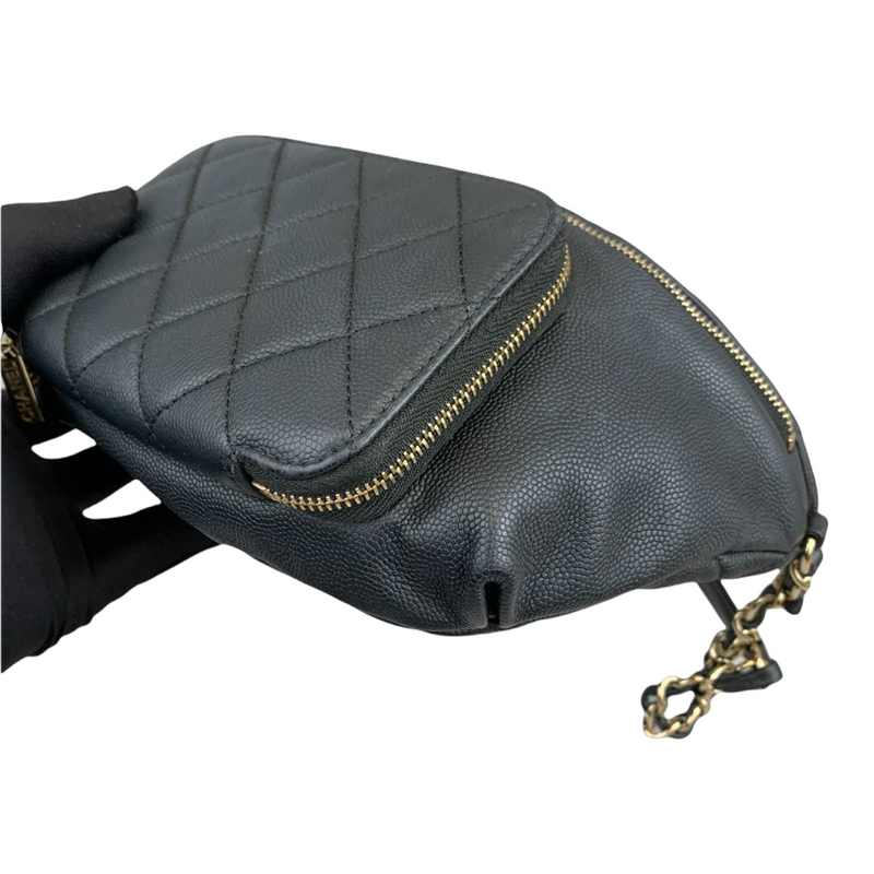 chanel crossbody belt bag black