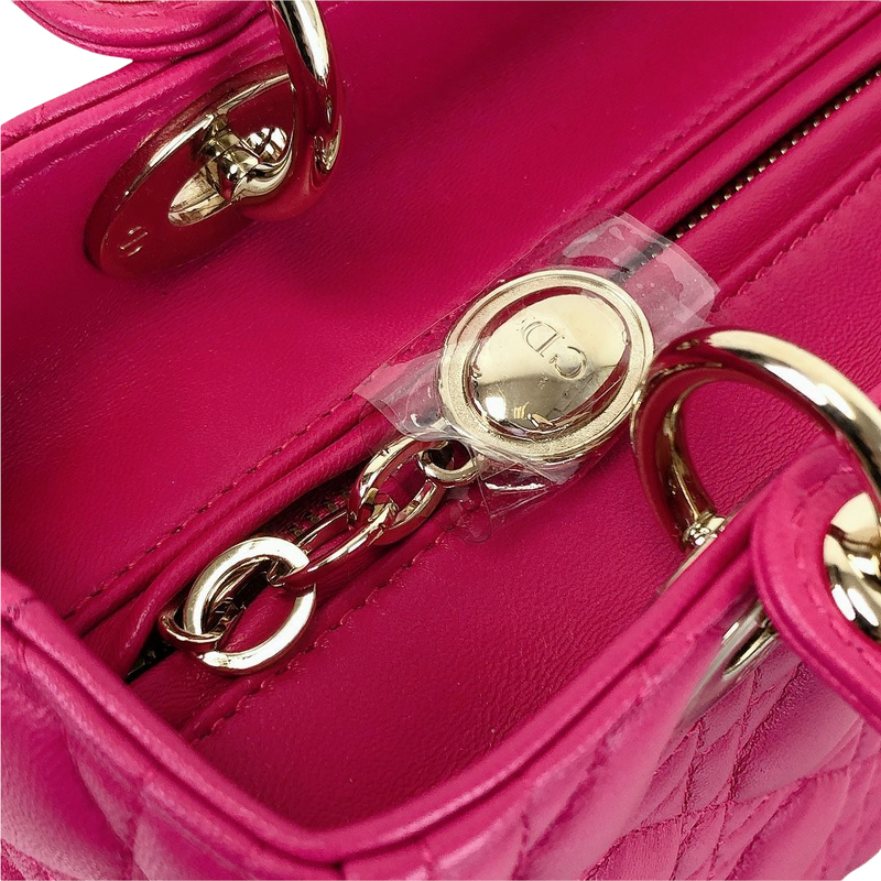 Lady Dior Medium Pink SHW