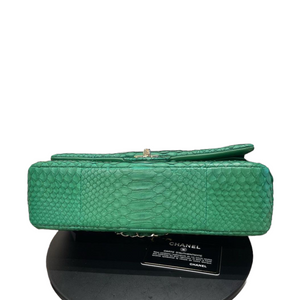 Classic Flap Medium Python Green LGHW