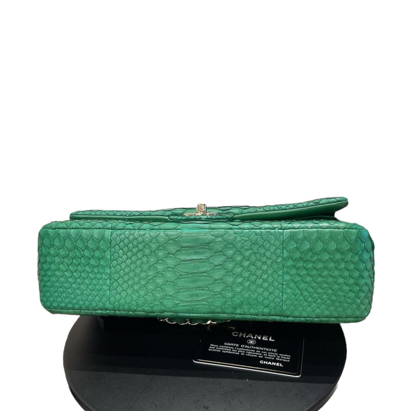 Chanel Emerald Green Crocodile Coco Flap Bag
