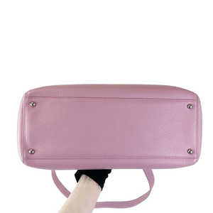 Executive Cerf Tote Grained Pink SHW