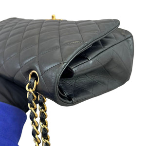 Double Flap Maxi Lambskin Black GHW