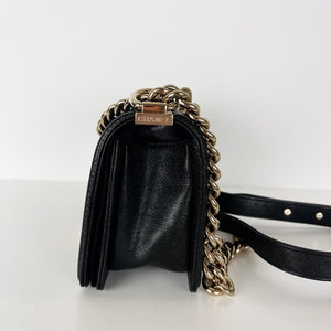 Small Le Boy Caviar Black GHW