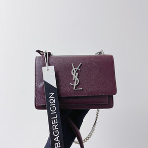 Medium Sunset Bag Burgundy