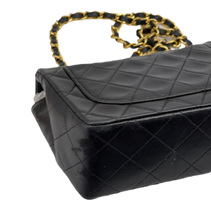 Vintage Mini Square Lambskin Black GHW