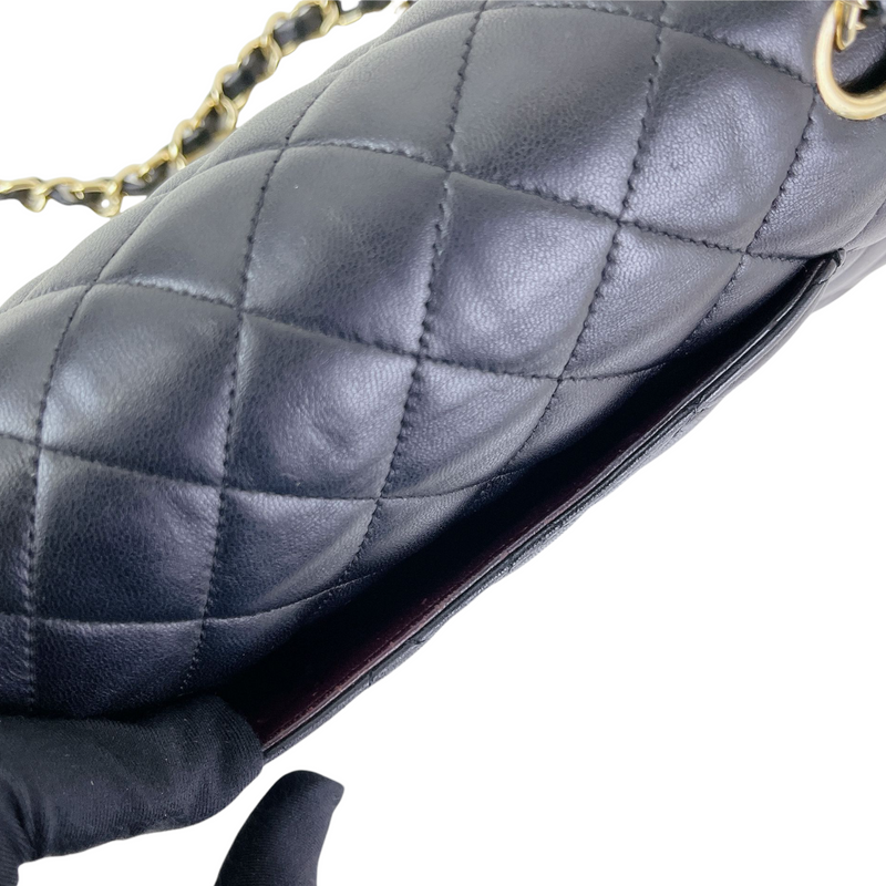 Classic Flap Medium Lambskin Black GHW