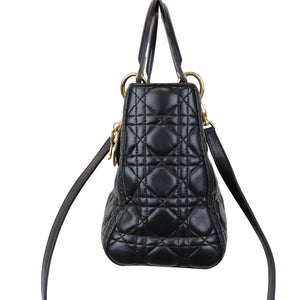 Lady Dior Medium Black GHW