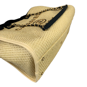 Deauville Large Straw Beige GHW