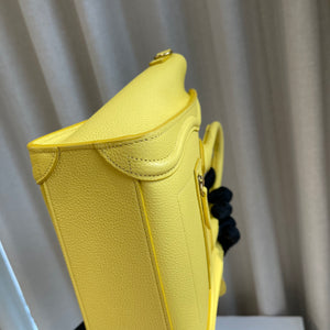 Nano Luggage Leather Citron GHW