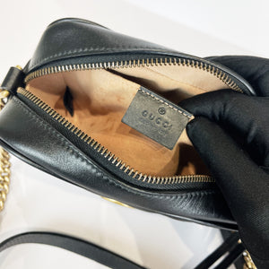 GG Marmont Mini Camera Black GHW