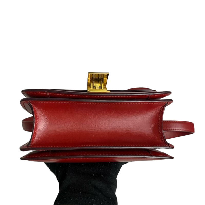 Classic Box Mini Smooth Calfskin Red GHW
