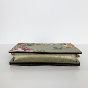 Blooms Wallet Chain Shoulder Bag Gold