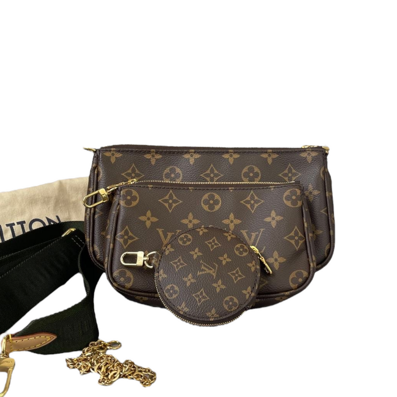 Louis Vuitton // Khaki Monogram Multi Pochette Accessoires Bag