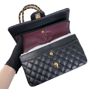 Classic Flap Black Medium Lambskin GHW