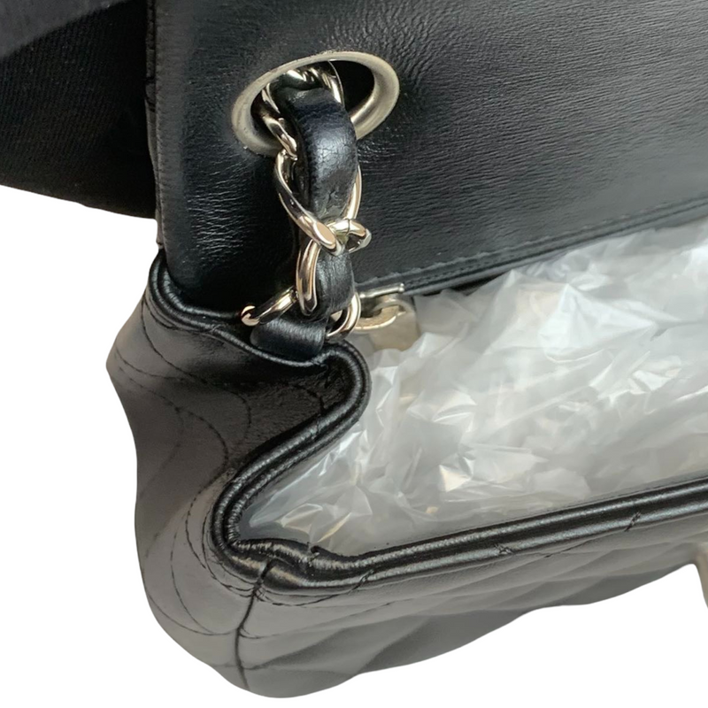 Classic Flap Square Mini Lambskin Black SHW