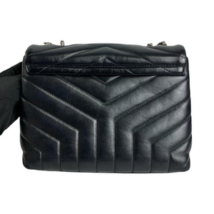 Loulou Matelassé Calfskin Small Black SHW