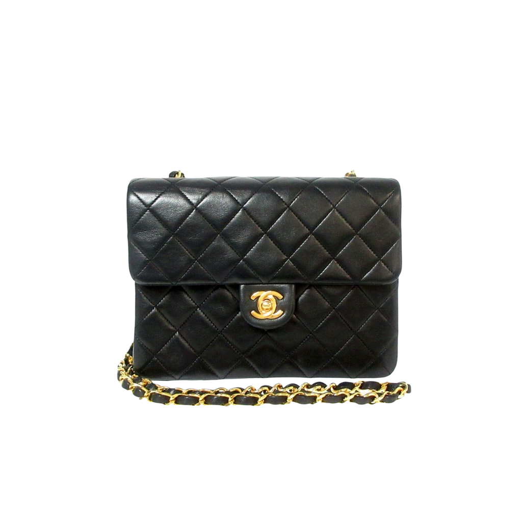 Mini Square Classic Vintage Flap Black