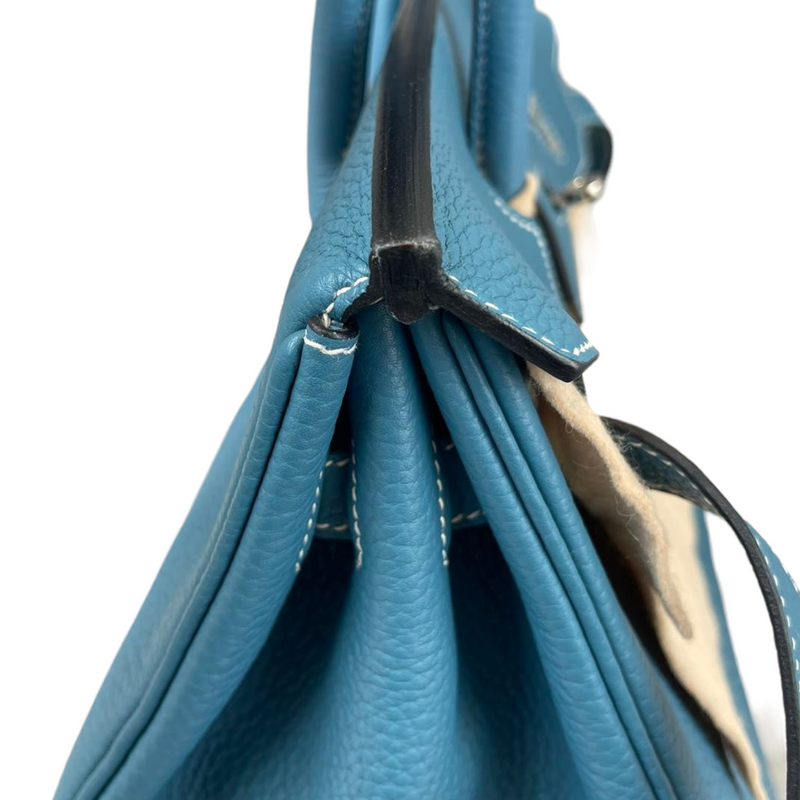 Birkin 35 Blue Jean Clemence PHW