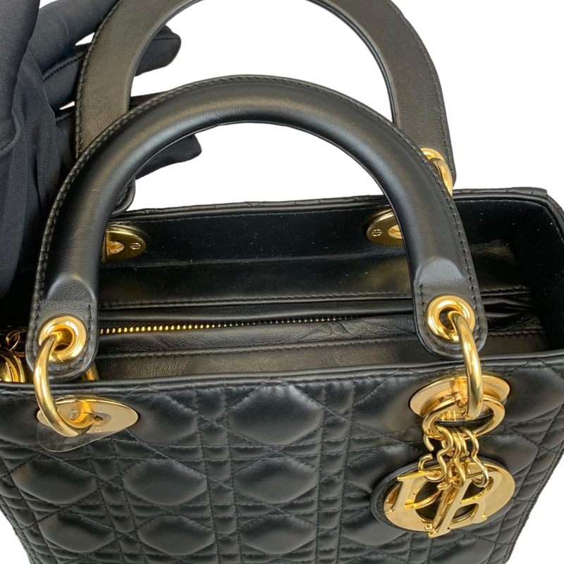 Lady Dior Medium Black GHW