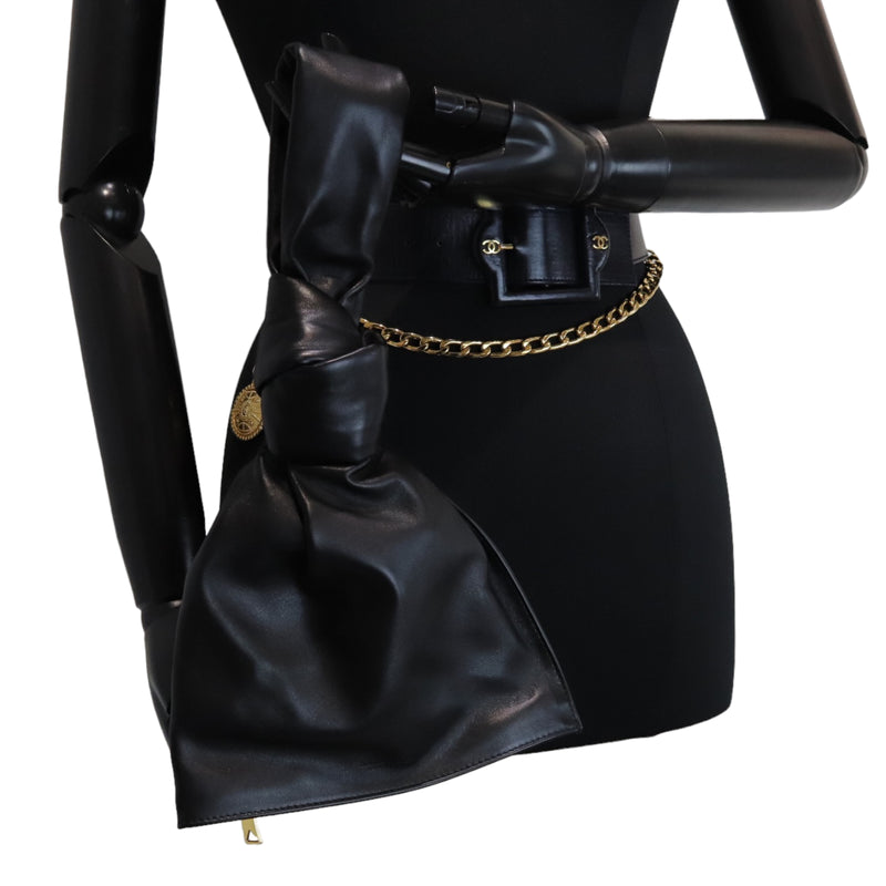 Twist Knot Black Bag GHW