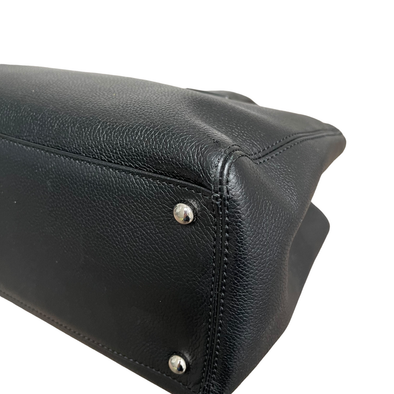 Executive Cerf Tote Grained Black SHW