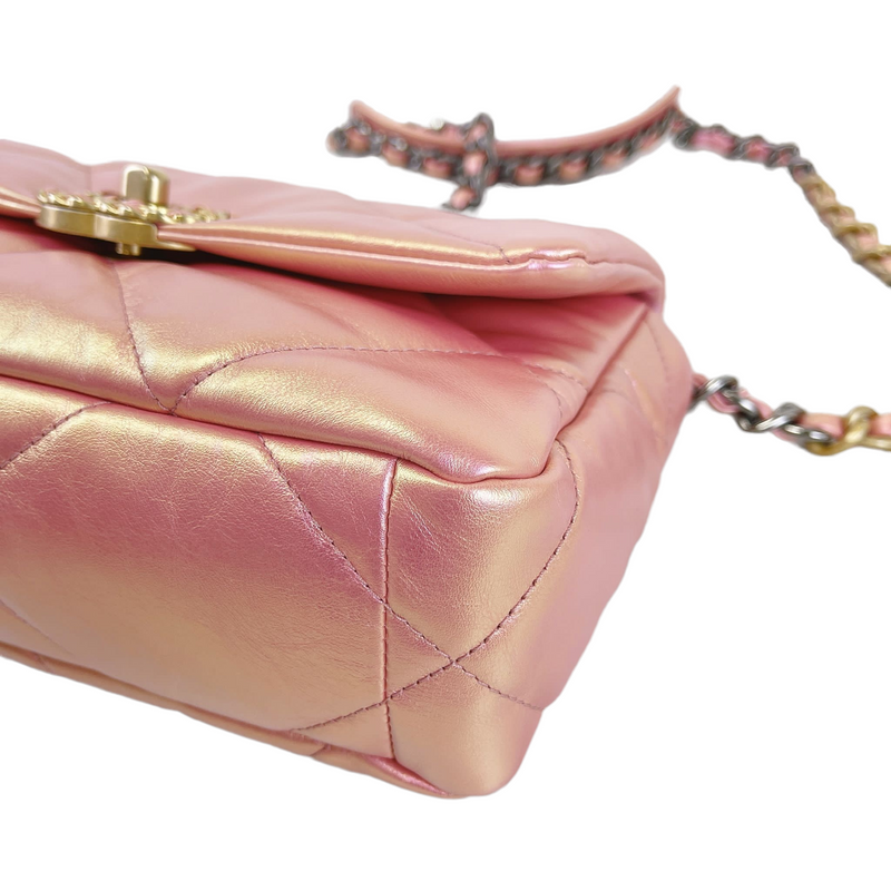 Small Chanel 19 Quilted Flap Bag MHW