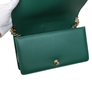 Old Medium Le Boy Green Lambskin GHW