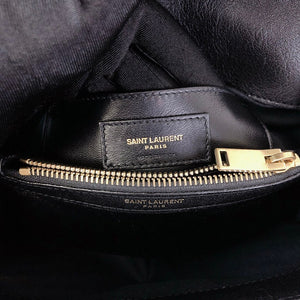 Quilted Medium College Black GHW