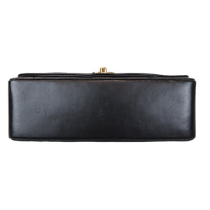 Small Classic Diana flap Black Lambskin GHW