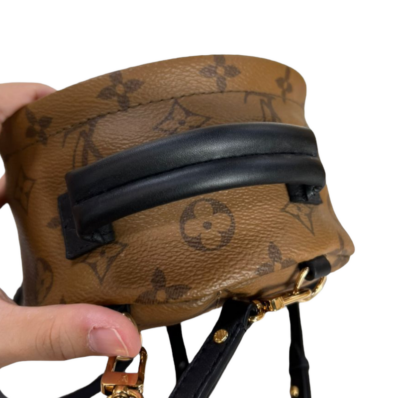 Louis Vuitton Palm Spring Backpack PM Monogram Reverse Canvas GHW