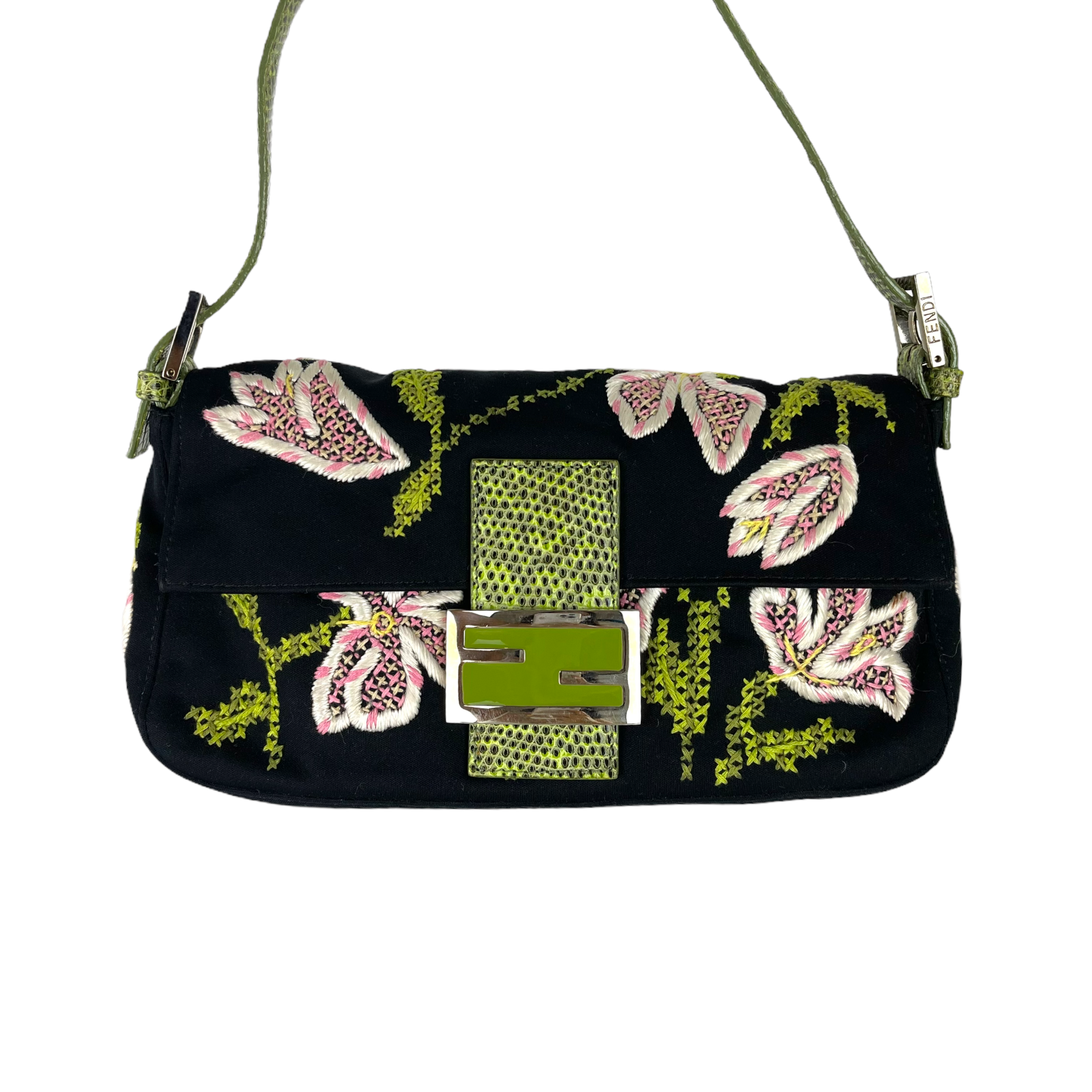 Fendi floral baguette hotsell