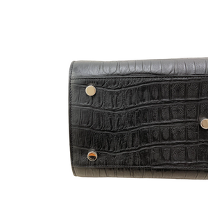 Small Sac De Jour Embossed Black SHW